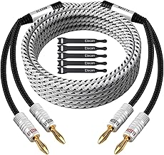 14 AWG 50-Foot Speaker Cable with Banana Plugs