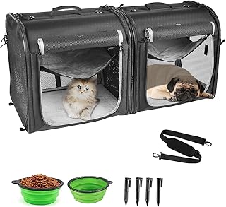 Portable 2-in-1 Pet Carrier for Small Dogs and Cats
