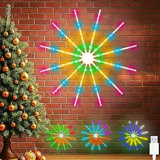 RGB Color Changing Snowflake Wall Light, 24" Indoor Decor