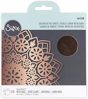 Rose Gold Decorative Foil, 6x6 inches, 10 sheets