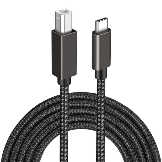 1.5m USB C to USB B Printer and Scanner Cable