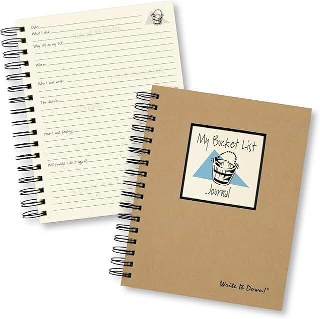 My Bucket List Guided Journal with Kraft Cover