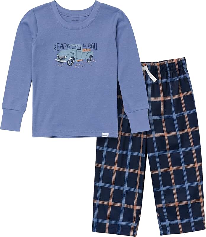 Toddler Boys' 2-Piece Pajama Set, Car Design, 5T