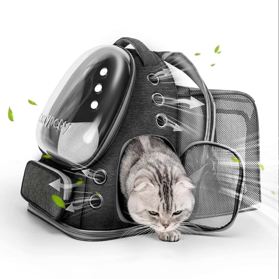Expandable Cat Backpack for Travel and Hiking