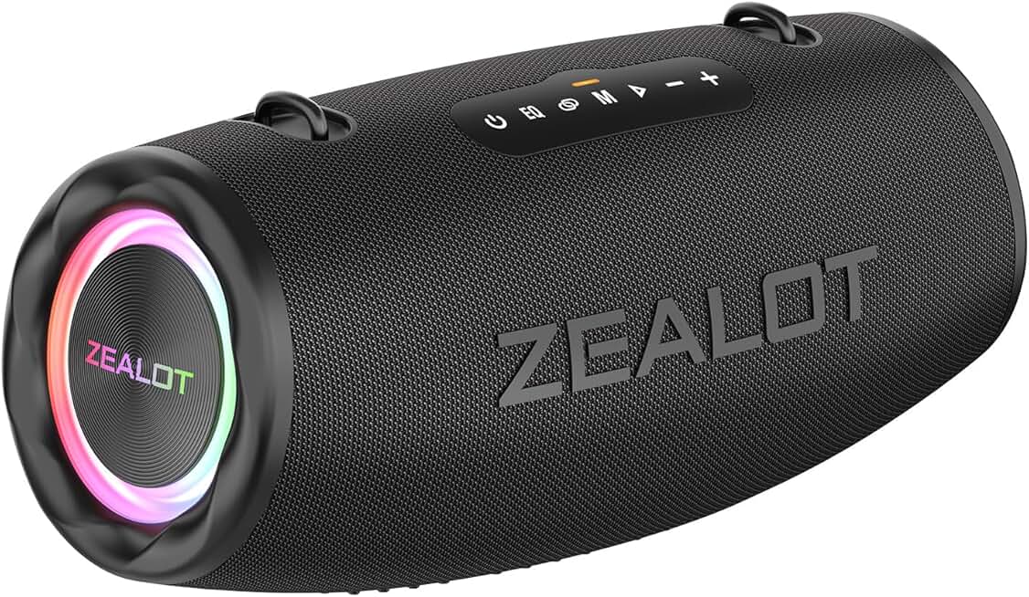 Portable Bluetooth Speaker with Deep Bass and Waterproof Design