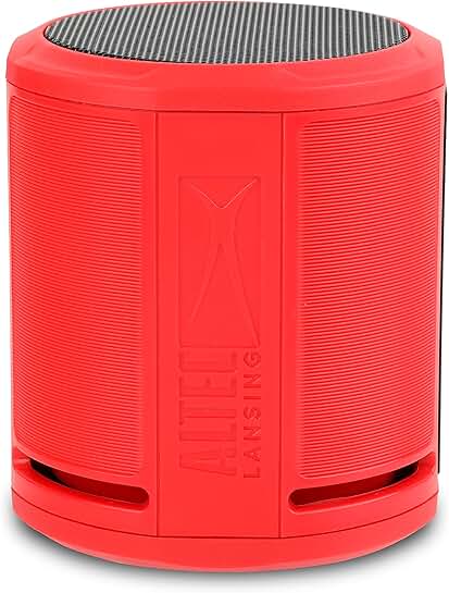 Waterproof Bluetooth Speaker, Lightweight and Portable, Red