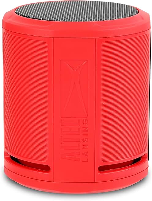 Waterproof Bluetooth Speaker, Lightweight and Portable, Red