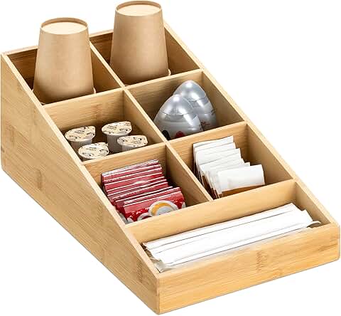 Coffee Station Organizer with 7 Compartments