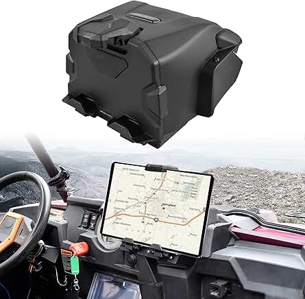 Tablet and Phone Holder with Storage for RZR XP 1000