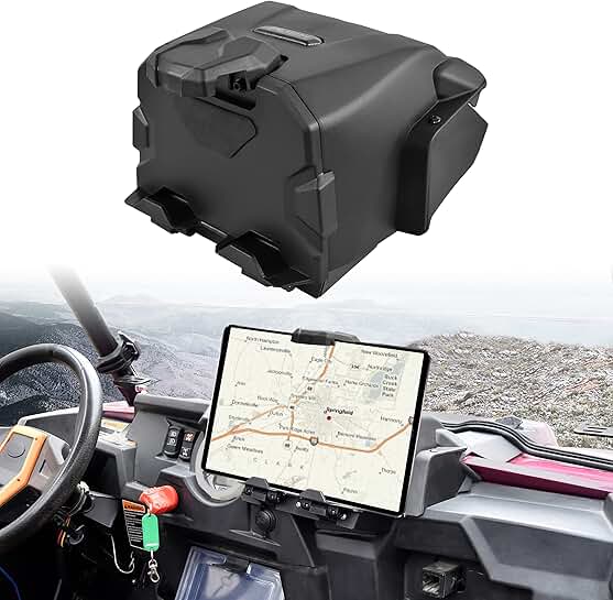 Tablet and Phone Holder with Storage for RZR XP 1000