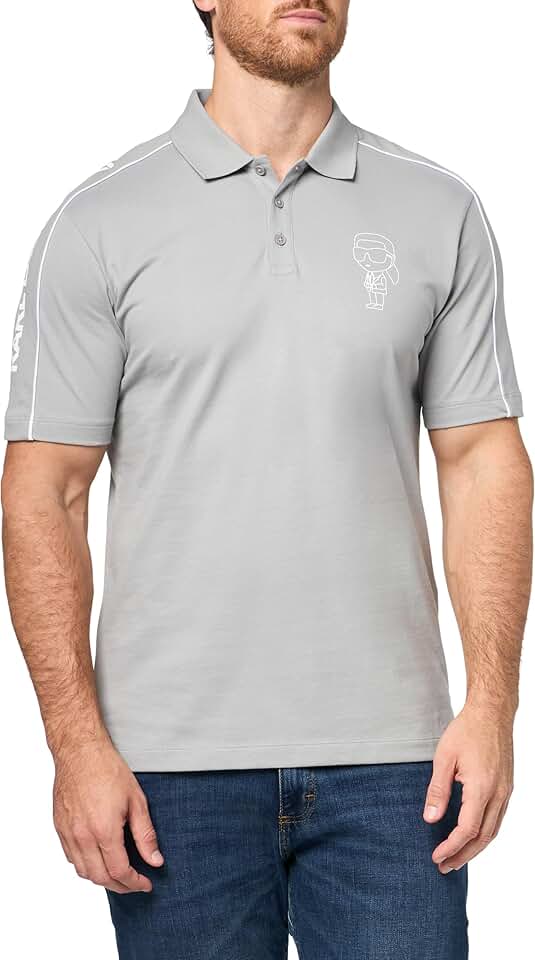 Men's Short Sleeve Collared Character Polo
