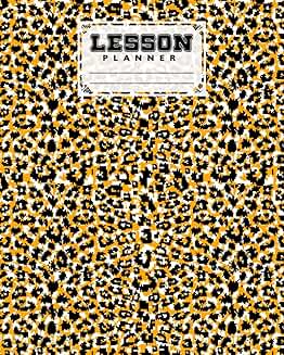 Elementary and high school lesson planner with 121 pages