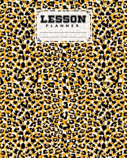 Elementary and high school lesson planner with 121 pages