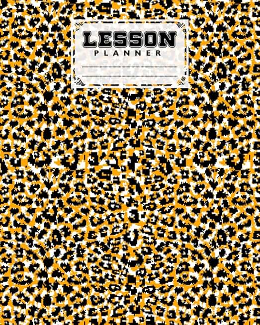 Elementary and high school lesson planner with 121 pages