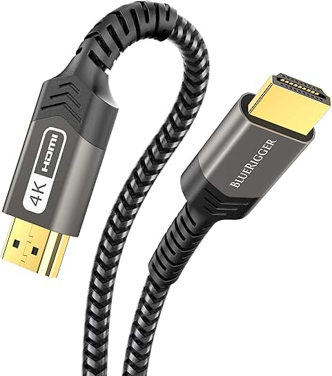 40FT 4K HDR HDMI Cable, High Speed 18 Gbps, Nylon Braided