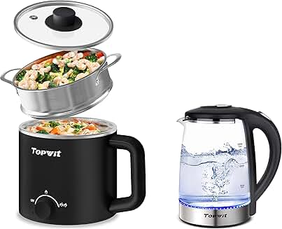 Electric Cooker with Steamer and Kettle