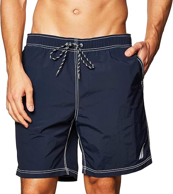 Men's Solid Quick-Drying Classic Swim Trunks
