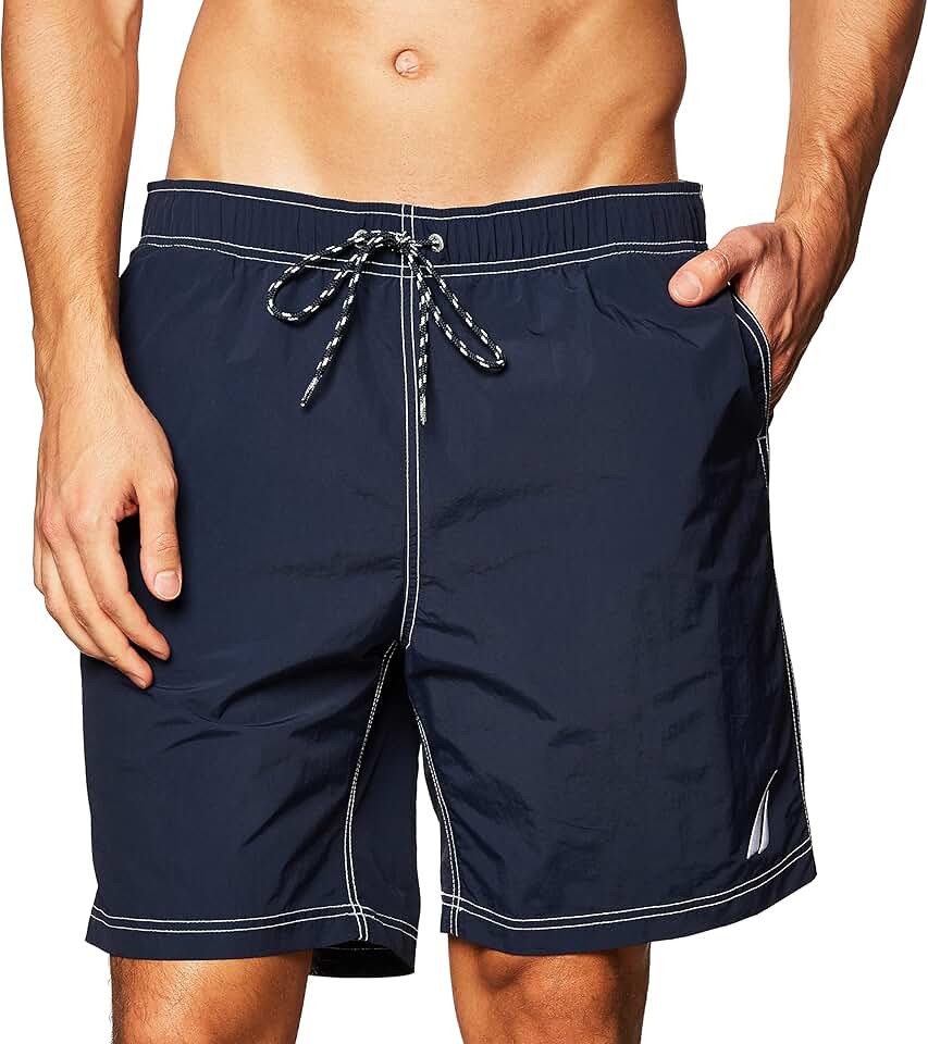 Men's Solid Quick-Drying Classic Swim Trunks