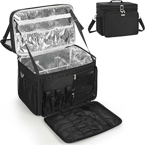 Large Hairdressing Travel Bag with Dividers