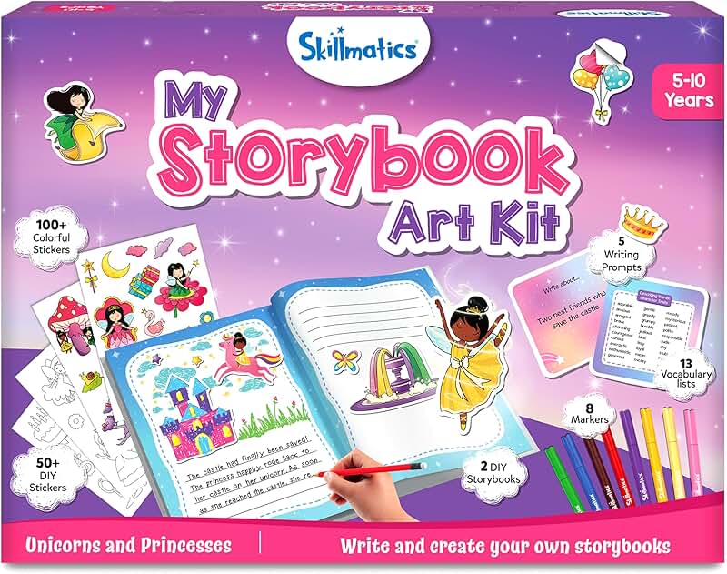 Storybook Art Kit for Kids with Stickers and Crafts