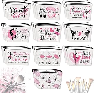 30 Pcs Christmas Dancer Appreciation Gift Canvas Makeup Bags