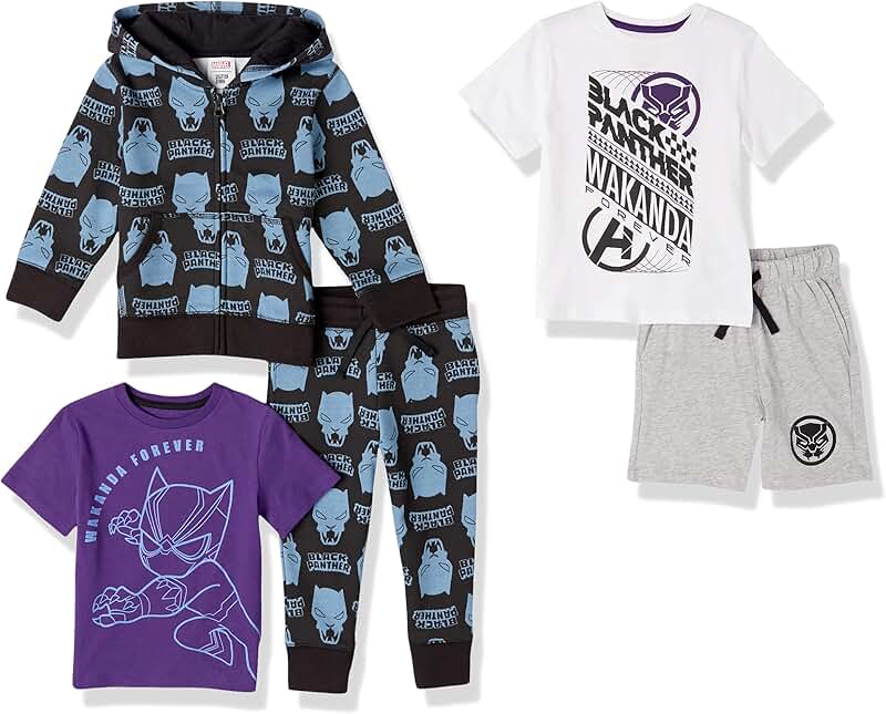Set of 5 boys' and toddlers' outfit sets