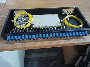 24-Port SC Rack Mount Enclosure with Splice Trays and Fiber Cables