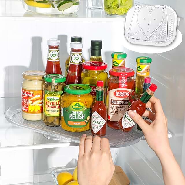 Lazy Susan Organizer 14.56"x11" for Kitchen and Pantry