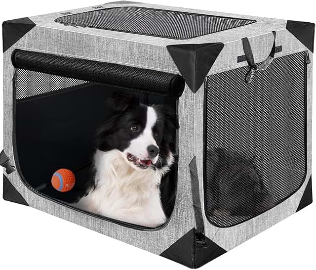 Soft Collapsible Dog Crate for Large Dogs
