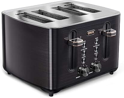 4-Slice Toaster with Wide Slots and Shade Control