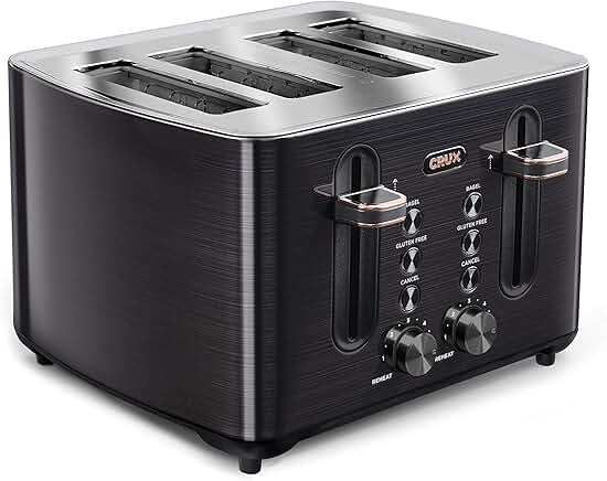4-Slice Toaster with Wide Slots and Shade Control