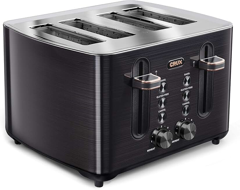 4-Slice Toaster with Wide Slots and Shade Control