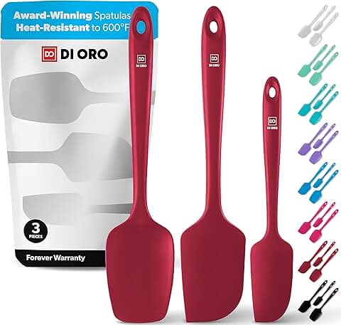 3-Piece Heat-Resistant Silicone Spatula Set