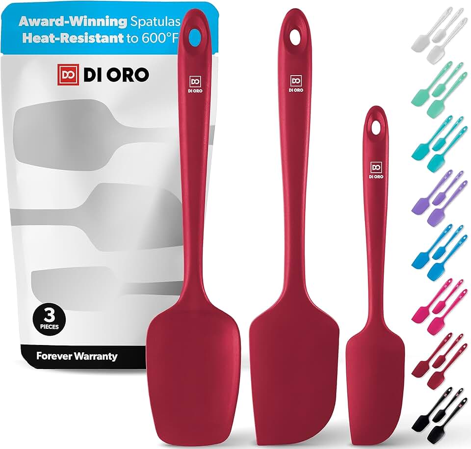 3-Piece Heat-Resistant Silicone Spatula Set
