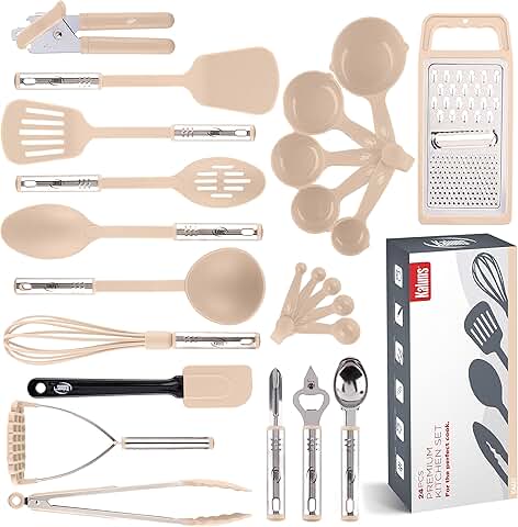 24-Piece Kitchen Utensil and Cookware Set