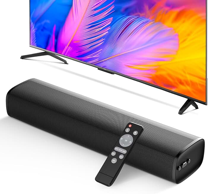 50W 17-Inch Sound Bar with Bluetooth and Multiple Connections