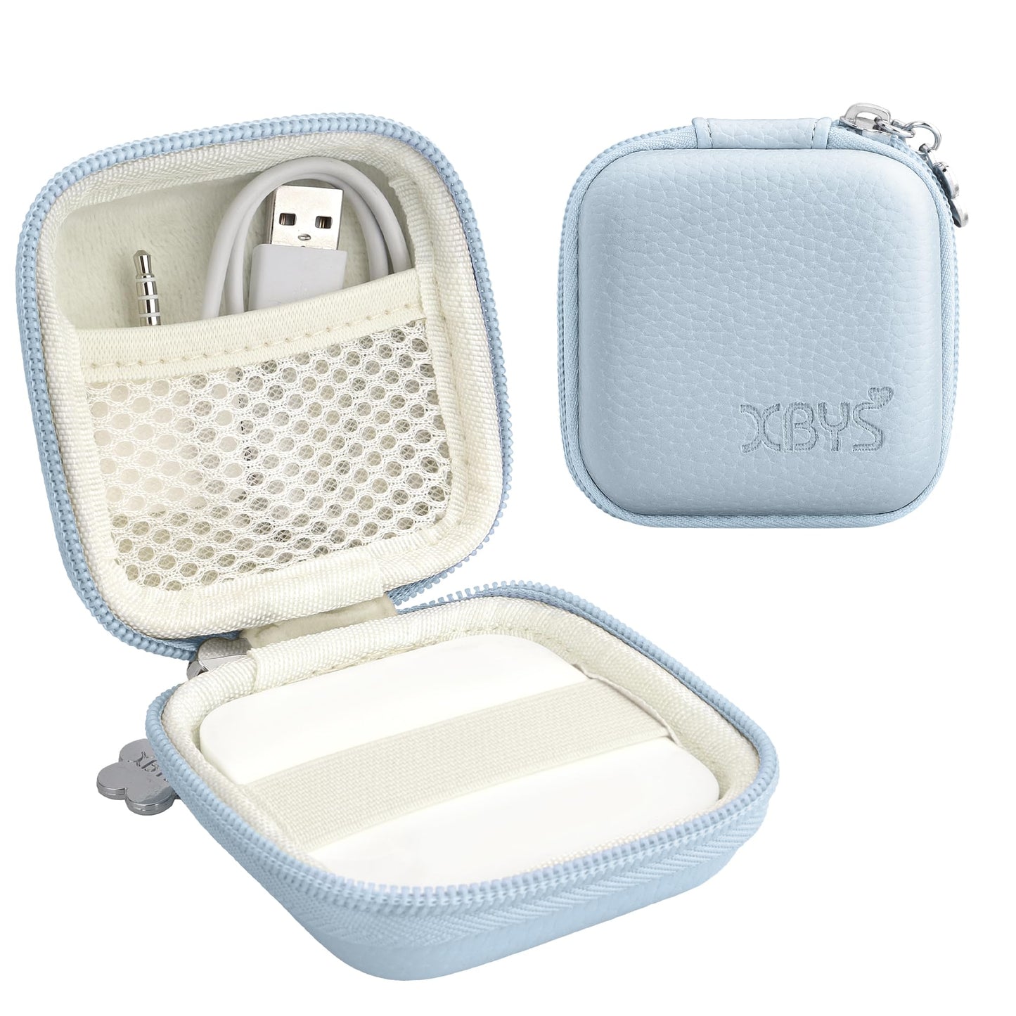 Blue Hard Shell Case for Card Reader and Accessories