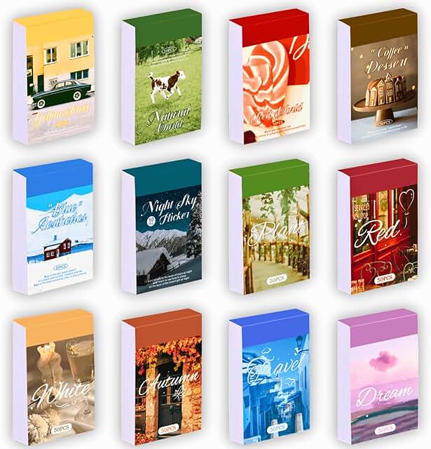 600 Sheets of Vintage Washi Stickers for Scrapbooking and Journaling