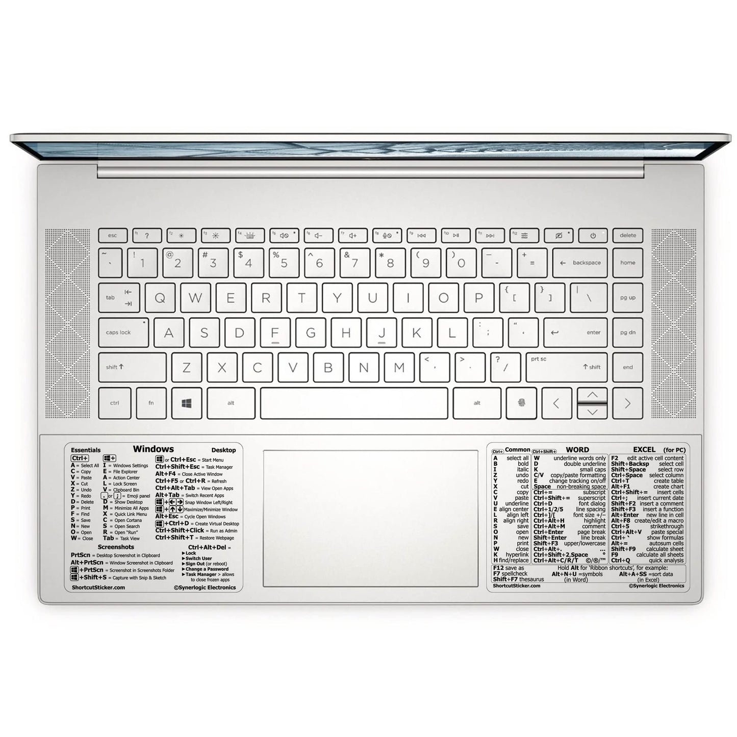 Windows and Word/Excel Shortcut Stickers