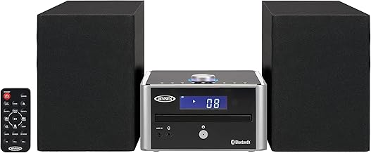 3-Piece Compact Bluetooth Stereo Shelf System with CD and AM/FM Radio