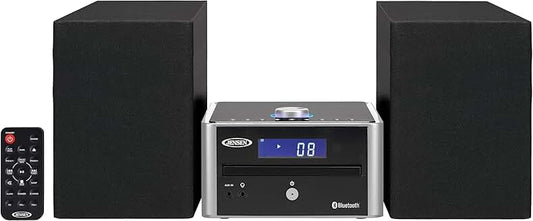 3-Piece Compact Bluetooth Stereo Shelf System with CD and AM/FM Radio