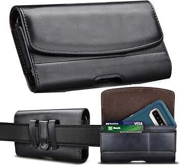 Leather Phone Holster for Samsung Galaxy and iPhone models