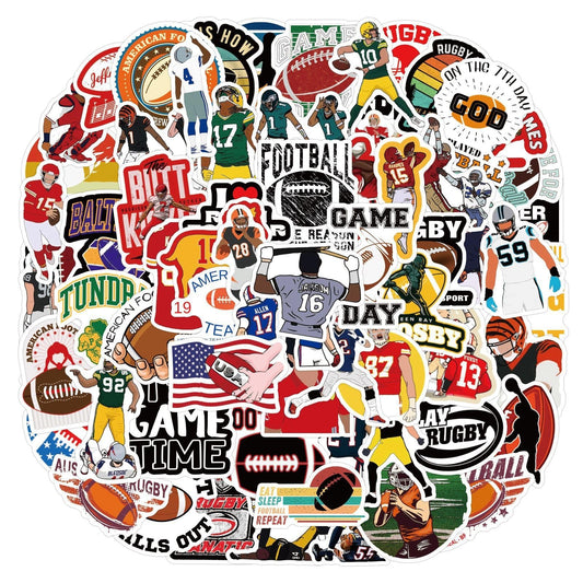 110 American Football Stickers for Fans