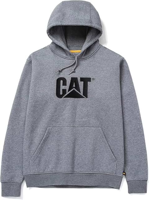 Men's Hoodie with Embroidered Logo, Cord System, and Pouch Pocket