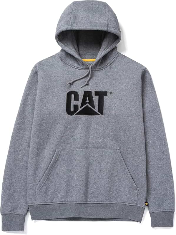 Men's Hoodie with Embroidered Logo, Cord System, and Pouch Pocket