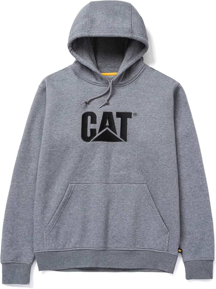 Men's Hoodie with Embroidered Logo, Cord System, and Pouch Pocket
