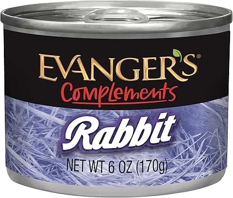 Rabbit Wet Food for Dogs and Cats, 24 Pack