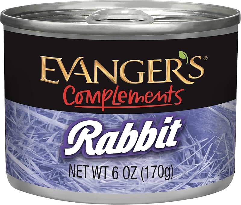 Rabbit Wet Food for Dogs and Cats, 24 Pack