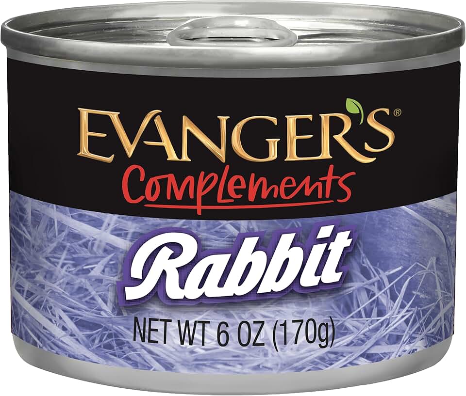 Rabbit Wet Food for Dogs and Cats, 24 Pack