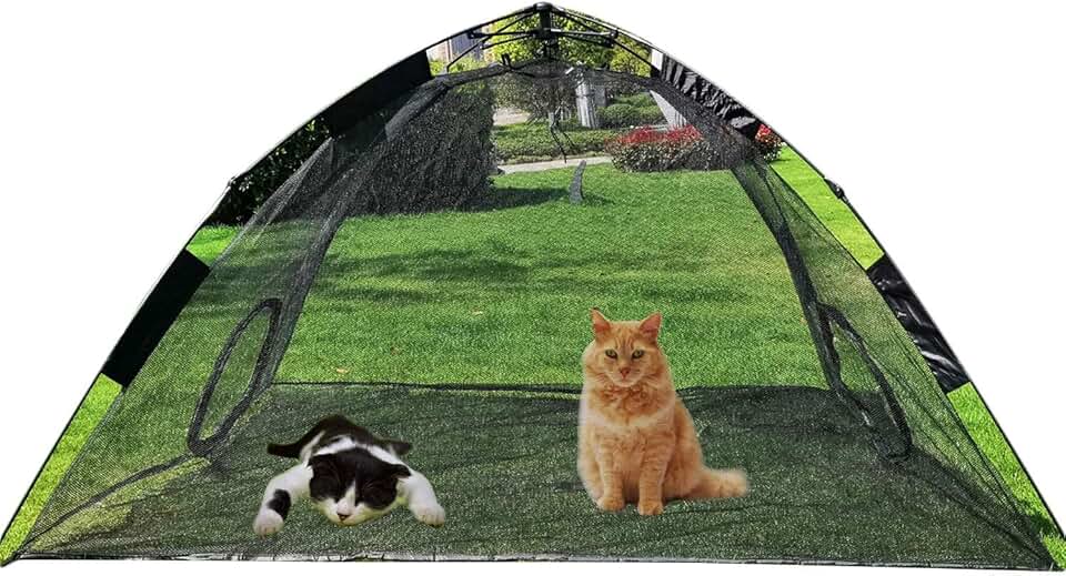 Portable Pop-Up Pet Tent for Cats and Small Animals